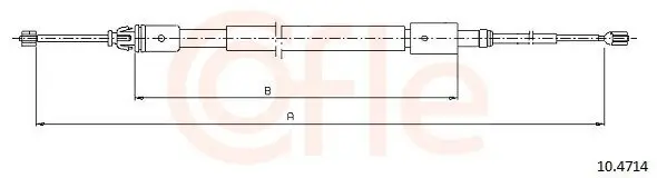 Seilzug, Feststellbremse hinten links hinten rechts COFLE 10.4714