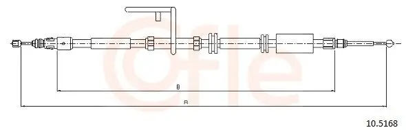 Seilzug, Feststellbremse hinten links COFLE 10.5168