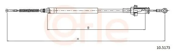 Seilzug, Feststellbremse Mitte COFLE 10.5173