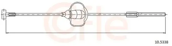 Seilzug, Feststellbremse vorne COFLE 10.5338 Bild Seilzug, Feststellbremse vorne COFLE 10.5338