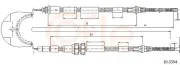 Seilzug, Feststellbremse hinten COFLE 10.5354