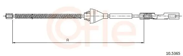Seilzug, Feststellbremse hinten COFLE 10.5365