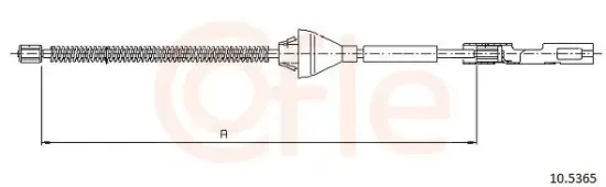 Seilzug, Feststellbremse hinten COFLE 10.5365 Bild Seilzug, Feststellbremse hinten COFLE 10.5365