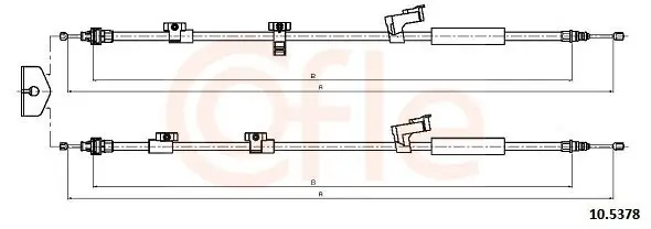 Seilzug, Feststellbremse hinten COFLE 10.5378