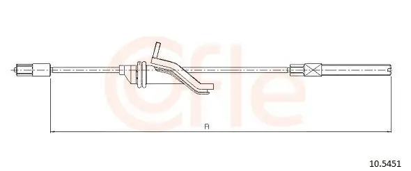Seilzug, Feststellbremse vorne COFLE 10.5451