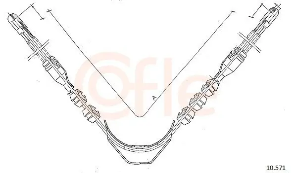 Seilzug, Feststellbremse hinten COFLE 10.571