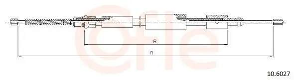 Seilzug, Feststellbremse hinten links COFLE 10.6027