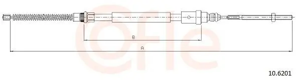 Seilzug, Feststellbremse hinten links COFLE 10.6201