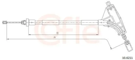 Seilzug, Feststellbremse vorne COFLE 10.6211 Bild Seilzug, Feststellbremse vorne COFLE 10.6211