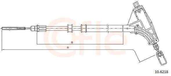 Seilzug, Feststellbremse vorne COFLE 10.6218