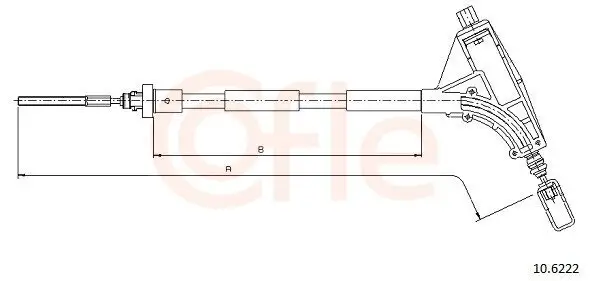Seilzug, Feststellbremse vorne COFLE 10.6222