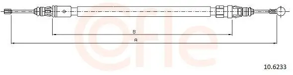 Seilzug, Feststellbremse hinten links COFLE 10.6233
