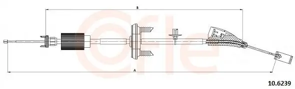 Seilzug, Feststellbremse vorne COFLE 10.6239