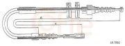 Seilzug, Feststellbremse hinten links hinten rechts COFLE 10.7582