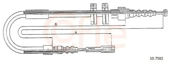 Seilzug, Feststellbremse hinten links hinten rechts COFLE 10.7582 Bild Seilzug, Feststellbremse hinten links hinten rechts COFLE 10.7582