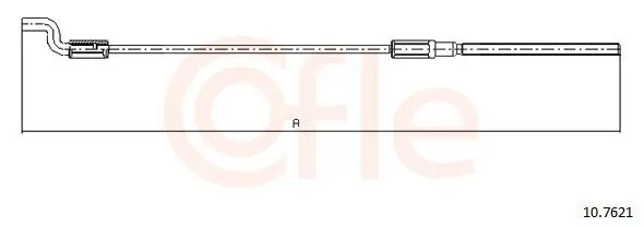 Seilzug, Feststellbremse Mitte COFLE 10.7621