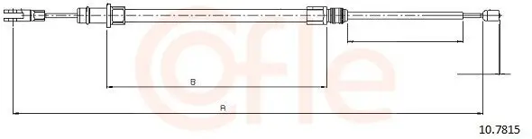Seilzug, Feststellbremse hinten links hinten rechts COFLE 10.7815