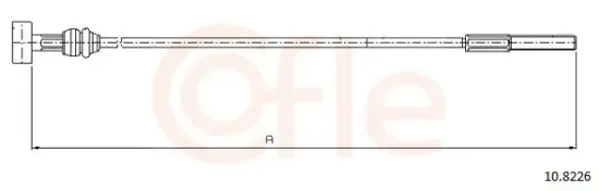 Seilzug, Feststellbremse vorne COFLE 10.8226 Bild Seilzug, Feststellbremse vorne COFLE 10.8226