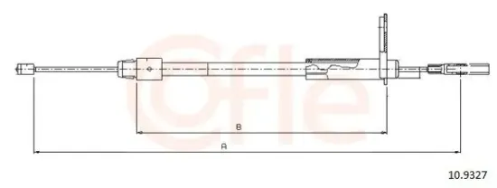 Seilzug, Feststellbremse COFLE 10.9327 Bild Seilzug, Feststellbremse COFLE 10.9327