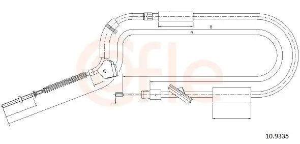 Seilzug, Feststellbremse vorne COFLE 10.9335