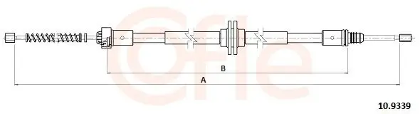 Seilzug, Feststellbremse hinten rechts hinten links COFLE 10.9339