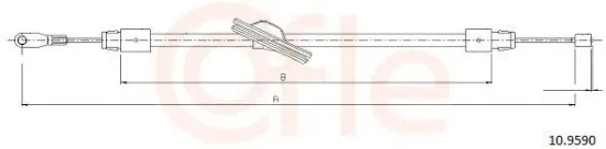 Seilzug, Feststellbremse COFLE 10.9590 Bild Seilzug, Feststellbremse COFLE 10.9590