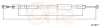 Seilzug, Feststellbremse hinten links COFLE 10.9837