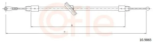 Seilzug, Feststellbremse vorne COFLE 10.9865