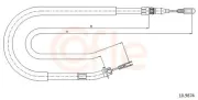 Seilzug, Feststellbremse hinten links hinten rechts COFLE 10.9874