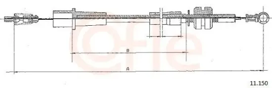 Gaszug COFLE 11.150 Bild Gaszug COFLE 11.150