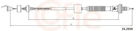 Seilzug, Kupplungsbetätigung COFLE 11.2154 Bild Seilzug, Kupplungsbetätigung COFLE 11.2154