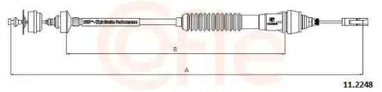 Seilzug, Kupplungsbetätigung COFLE 11.2248 Bild Seilzug, Kupplungsbetätigung COFLE 11.2248