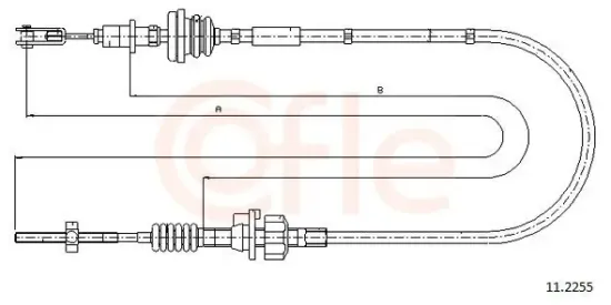 Seilzug, Kupplungsbetätigung COFLE 11.2255 Bild Seilzug, Kupplungsbetätigung COFLE 11.2255