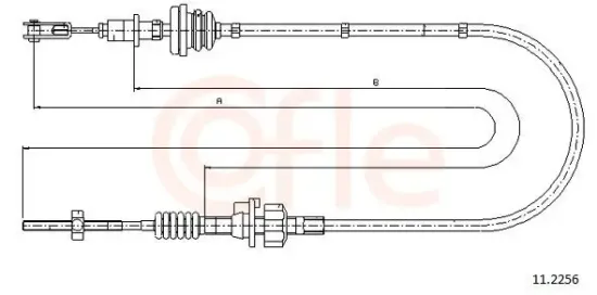 Seilzug, Kupplungsbetätigung COFLE 11.2256 Bild Seilzug, Kupplungsbetätigung COFLE 11.2256