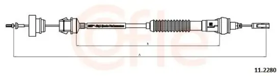 Seilzug, Kupplungsbetätigung COFLE 11.2280 Bild Seilzug, Kupplungsbetätigung COFLE 11.2280