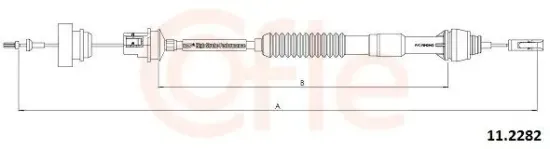 Seilzug, Kupplungsbetätigung COFLE 11.2282 Bild Seilzug, Kupplungsbetätigung COFLE 11.2282
