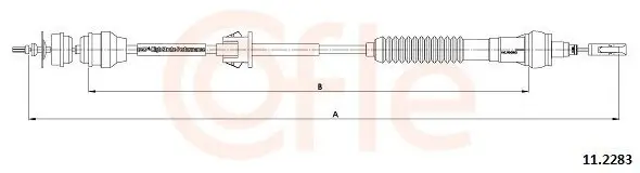 Seilzug, Kupplungsbetätigung COFLE 11.2283