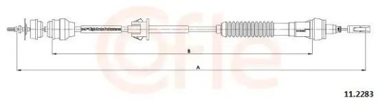 Seilzug, Kupplungsbetätigung COFLE 11.2283 Bild Seilzug, Kupplungsbetätigung COFLE 11.2283
