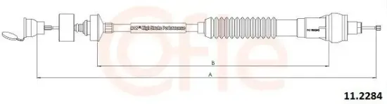 Seilzug, Kupplungsbetätigung COFLE 11.2284 Bild Seilzug, Kupplungsbetätigung COFLE 11.2284