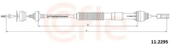 Seilzug, Kupplungsbetätigung COFLE 11.2295 Bild Seilzug, Kupplungsbetätigung COFLE 11.2295