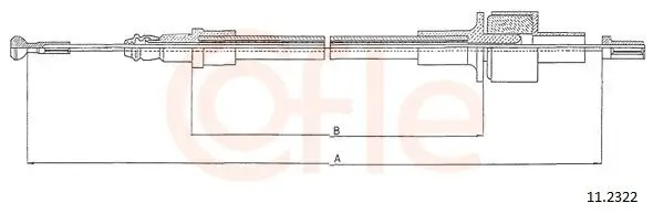 Seilzug, Kupplungsbetätigung COFLE 11.2322