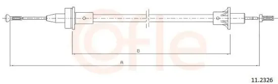 Seilzug, Kupplungsbetätigung COFLE 11.2326 Bild Seilzug, Kupplungsbetätigung COFLE 11.2326