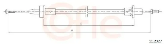 Seilzug, Kupplungsbetätigung COFLE 11.2327 Bild Seilzug, Kupplungsbetätigung COFLE 11.2327