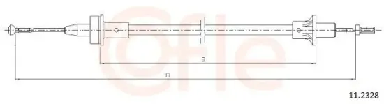 Seilzug, Kupplungsbetätigung COFLE 11.2328 Bild Seilzug, Kupplungsbetätigung COFLE 11.2328