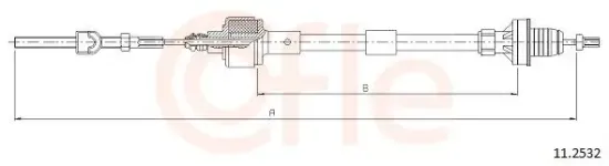 Seilzug, Kupplungsbetätigung COFLE 11.2532 Bild Seilzug, Kupplungsbetätigung COFLE 11.2532