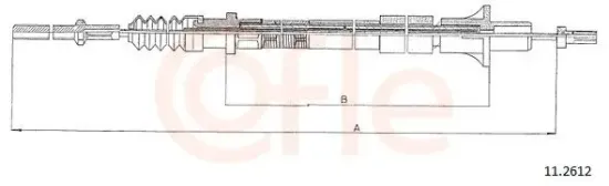 Seilzug, Kupplungsbetätigung COFLE 11.2612 Bild Seilzug, Kupplungsbetätigung COFLE 11.2612