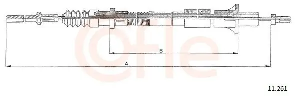 Seilzug, Kupplungsbetätigung COFLE 11.261