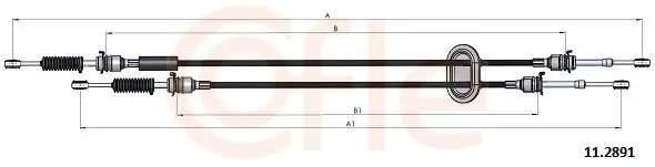 Seilzug, Schaltgetriebe COFLE 11.2891