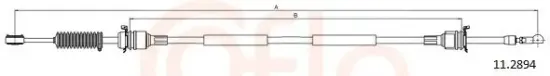 Seilzug, Schaltgetriebe COFLE 11.2894 Bild Seilzug, Schaltgetriebe COFLE 11.2894