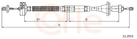 Seilzug, Kupplungsbetätigung COFLE 11.2913 Bild Seilzug, Kupplungsbetätigung COFLE 11.2913